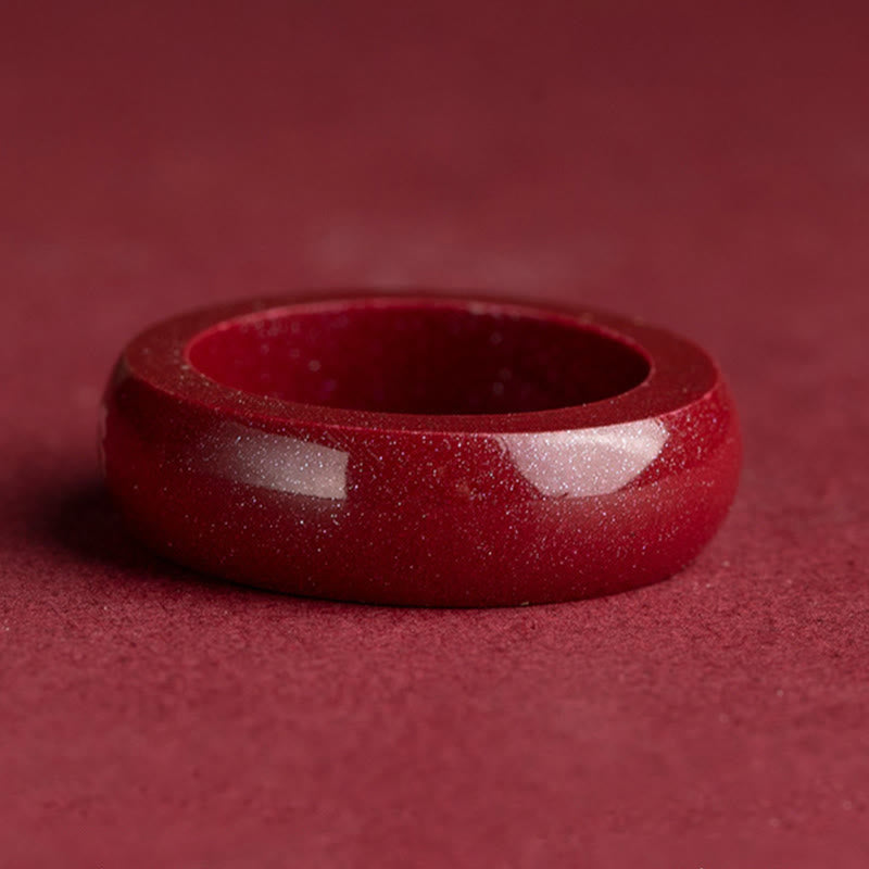 Buddha Stones Bague de bénédiction en cinabre, année du Cheval selon le zodiaque chinois - image 24