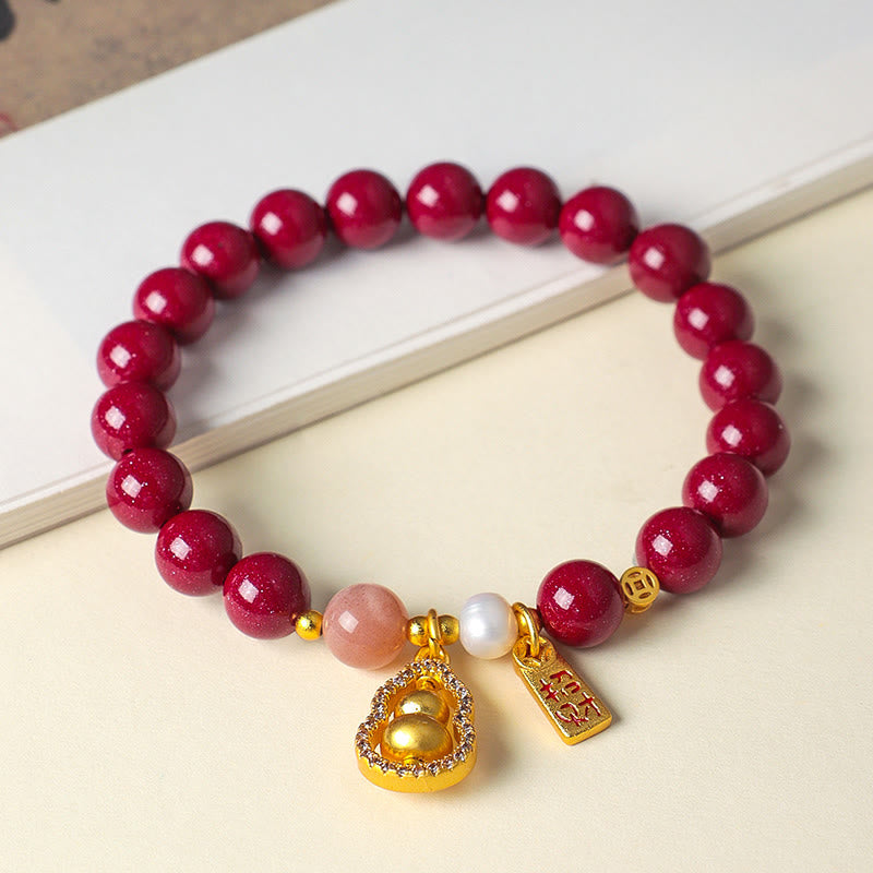 Buddha Stones Bracelet de cinabre porte-bonheur - image 2