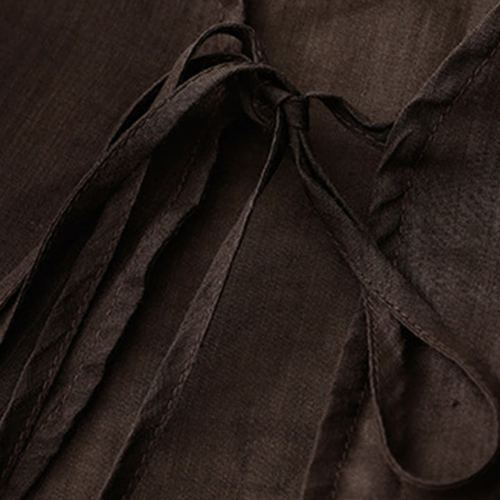 Kimono d'été uni à manches longues et lacets, imprimé de Buddha Stones , pour femme - image 16