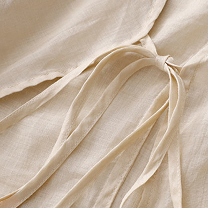 Kimono d'été uni à manches longues et lacets, imprimé de Buddha Stones , pour femme - image 9