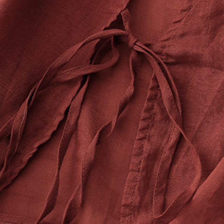 Kimono d'été uni à manches longues et lacets, imprimé de Buddha Stones , pour femme - image 3