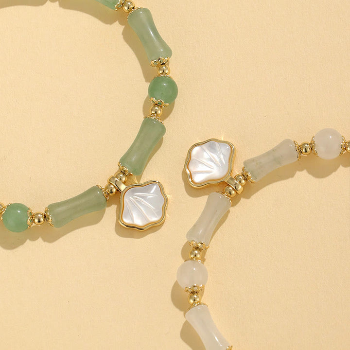 Buddha Stones Bracelet d'amour en péridot, agate verte, jade, cristal rose et obsidienne noire - image 14