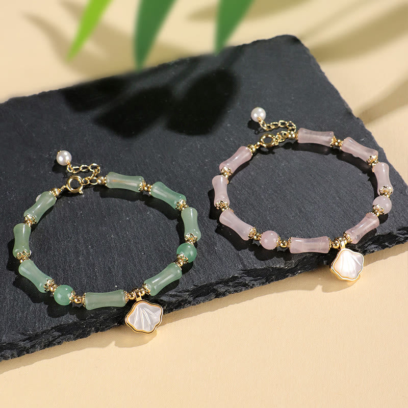 Buddha Stones Bracelet d'amour en péridot, agate verte, jade, cristal rose et obsidienne noire - image 15