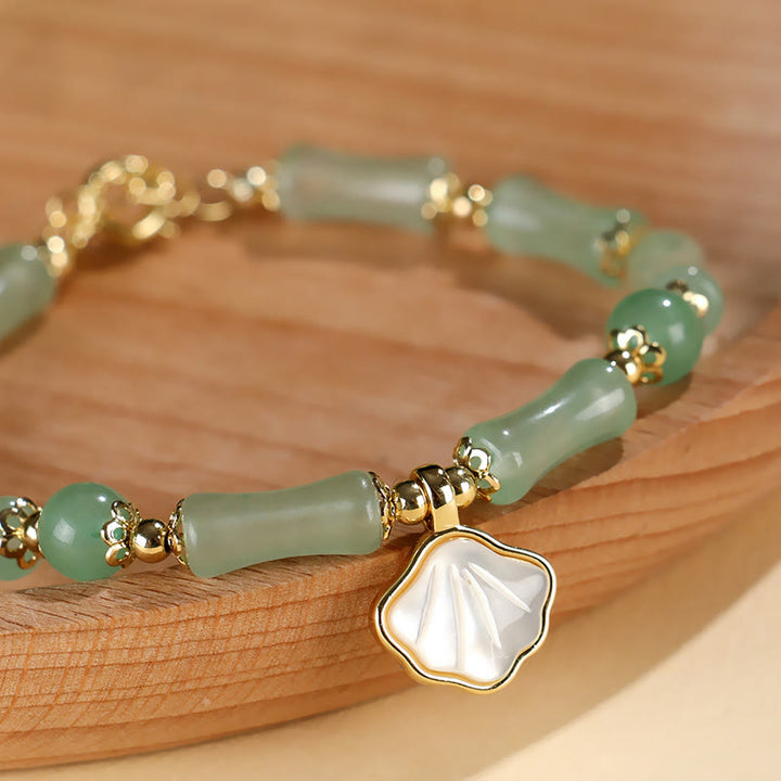 Buddha Stones Bracelet d'amour en péridot, agate verte, jade, cristal rose et obsidienne noire - image 4