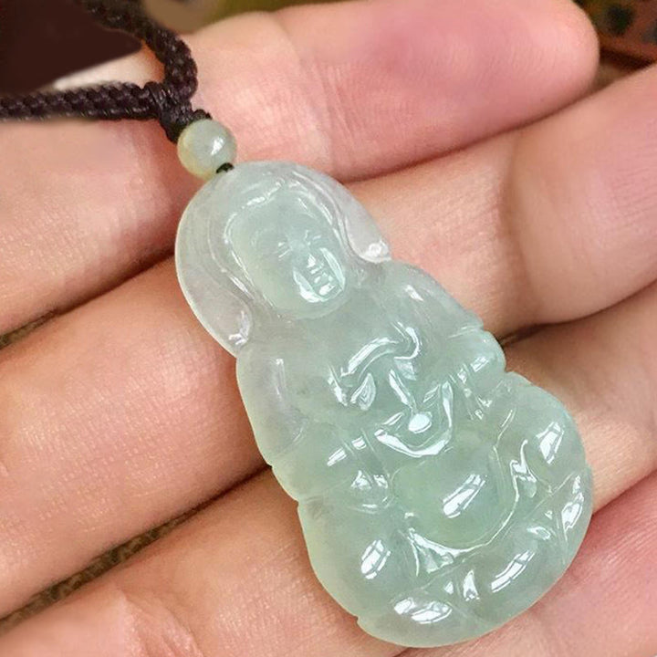 Buddha Stones Pendentif collier harmonie Jade Kwan Yin Avalokitesvara - image 3
