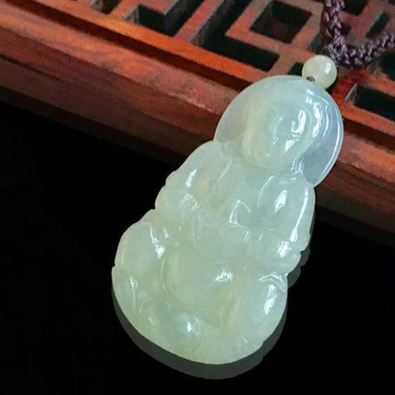 Buddha Stones Pendentif collier harmonie Jade Kwan Yin Avalokitesvara - image 2