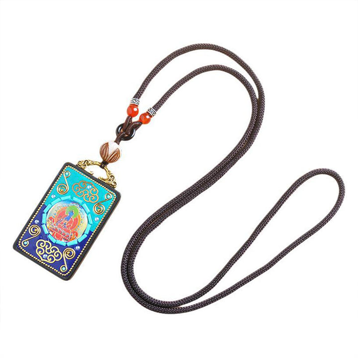 Buddha Stones Collier pendentif en bois d'ébène, symbole de paix - image 6