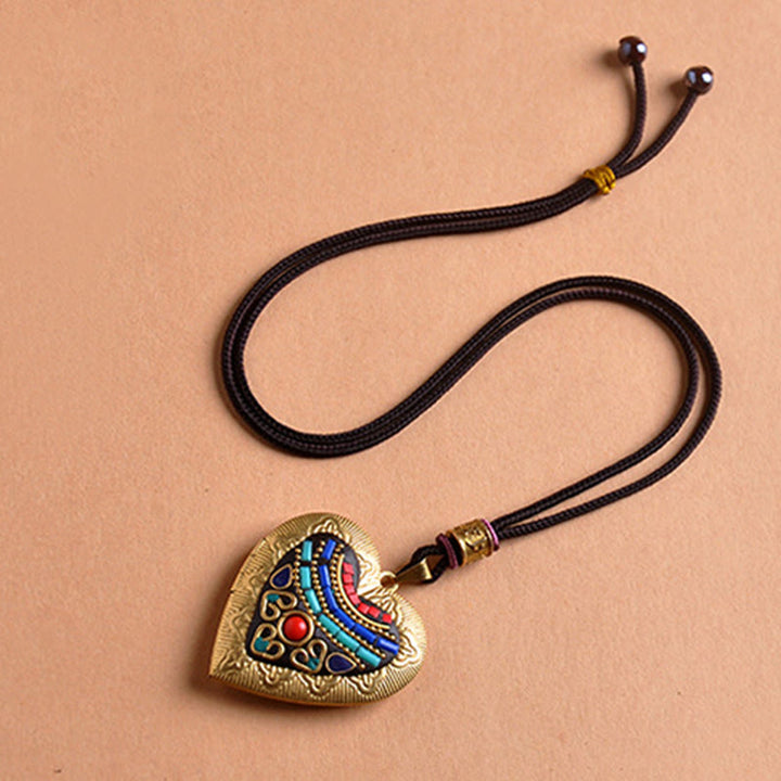 Buddha Stones Collier pendentif en cuivre Kwan Yin Avalokitesvara Zakiram richesse - image 14