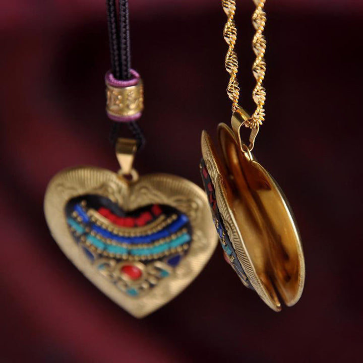 Buddha Stones Collier pendentif en cuivre Kwan Yin Avalokitesvara Zakiram richesse - image 34