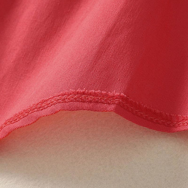 Buddha Stones Chemise d'été en coton uni à manches courtes et col montant, avec poches, et boutons. - image 13