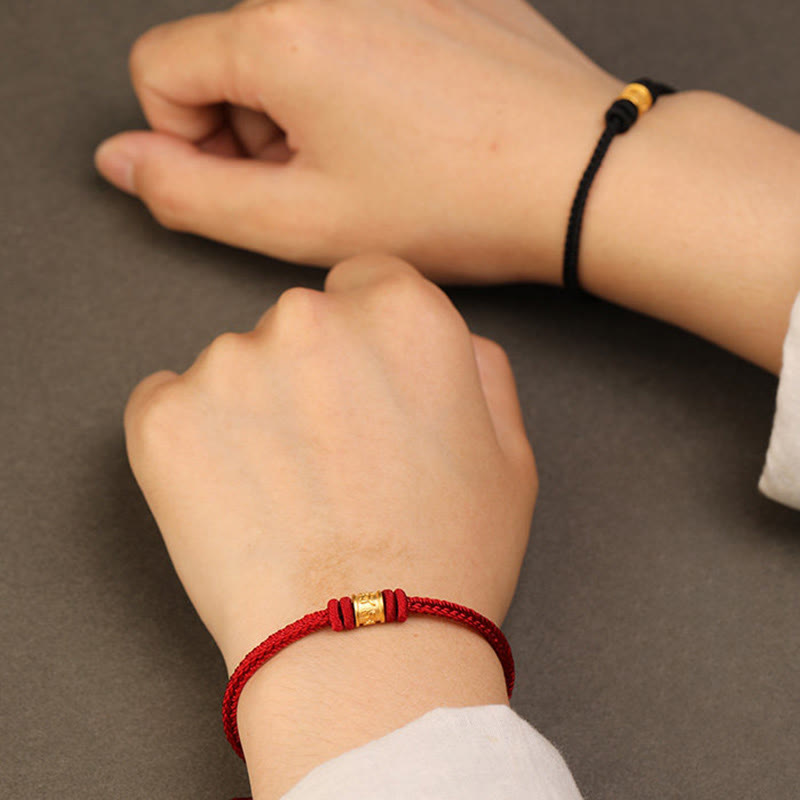 Buddha Stones Bracelet de protection et de chance Om Mani Padme Hum en or 999 fait main au Tibet - image 13