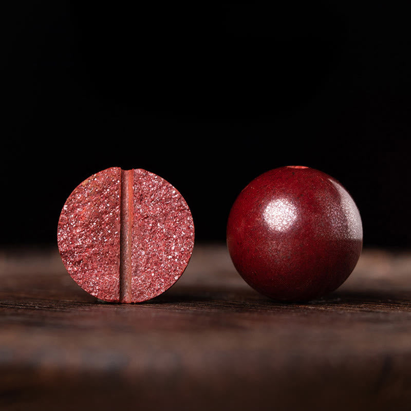 Buddha Stones Bracelet en corde tressée avec perles de cinabre faites à la main, symbole de calme et de bénédiction - image 12