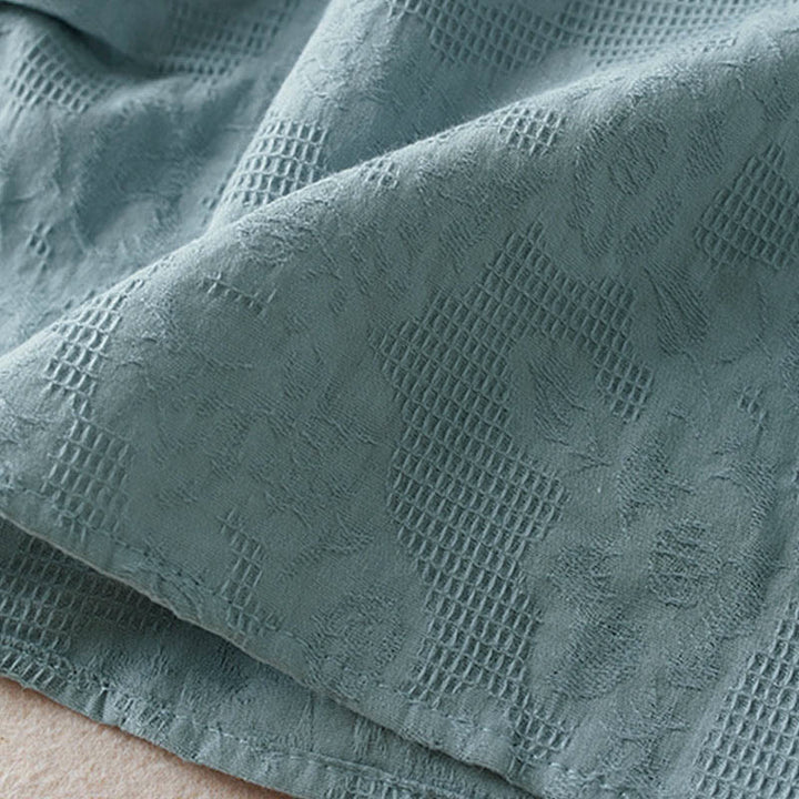 Buddha Stones T-shirt en coton pour femme à revers et motif floral décontracté - image 12