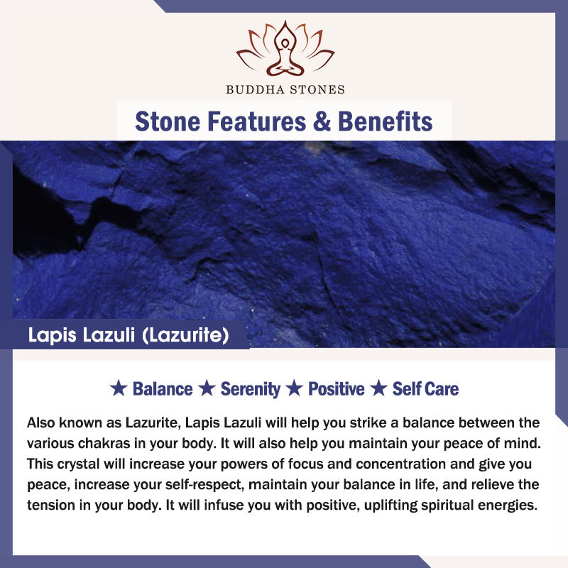 Buddha Stones , lazurite et lapis-lazuli, symbole d'éveil. - image 6