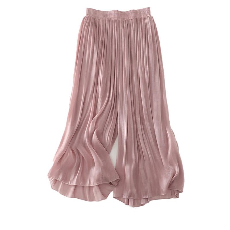 Buddha Stones Pantalon d'été uni pour femme en polyester - image 16
