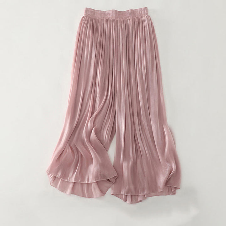 Buddha Stones Pantalon d'été uni pour femme en polyester - Rose - US8-10，UK/AU12-14，EU40-42 (2XL) - image 15