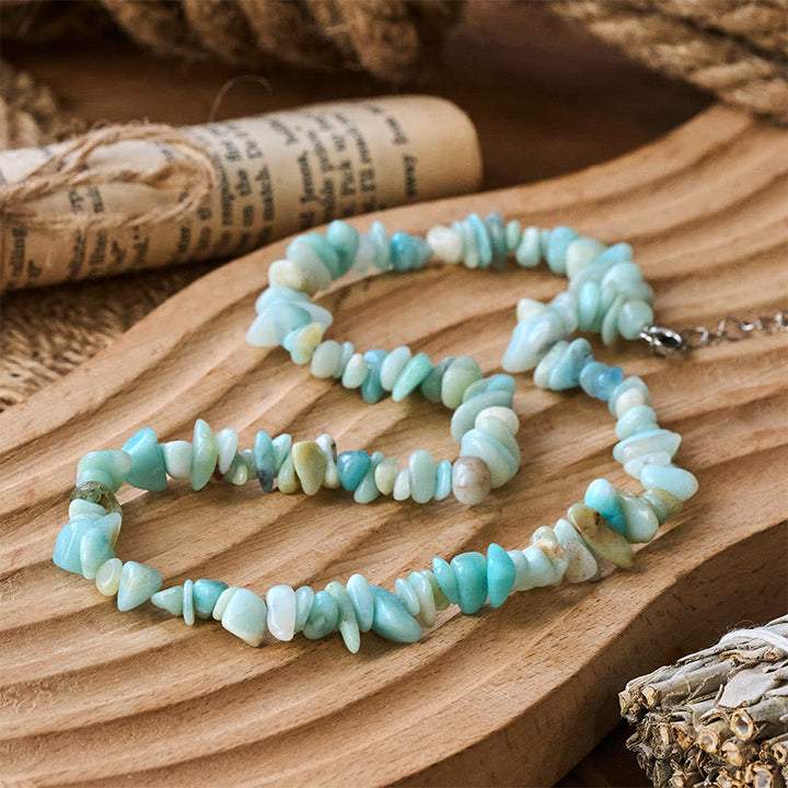 Collier porte-bonheur en pierre de cristal naturelle Buddha Stones - image 5