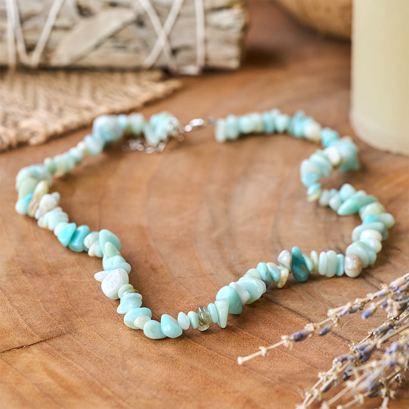 Collier porte-bonheur en pierre de cristal naturelle Buddha Stones - image 4