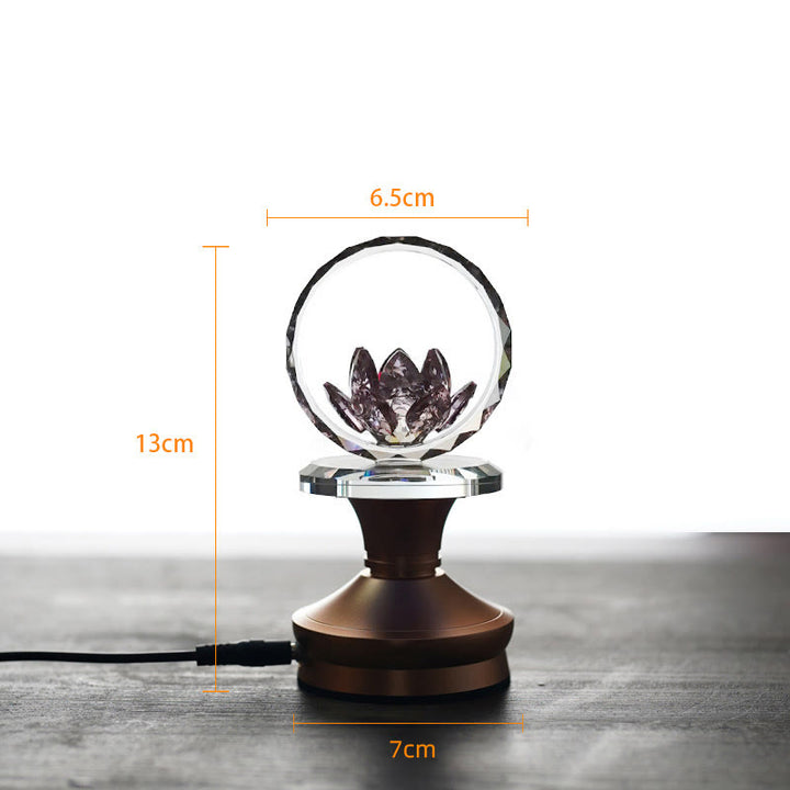 Buddha Stones Décoration intérieure Lotus en cuivre et laiton pour un nouveau départ - Base en alliage d'aluminium - 6,5 x 13 x 7 cm - Module d'extension - image 14