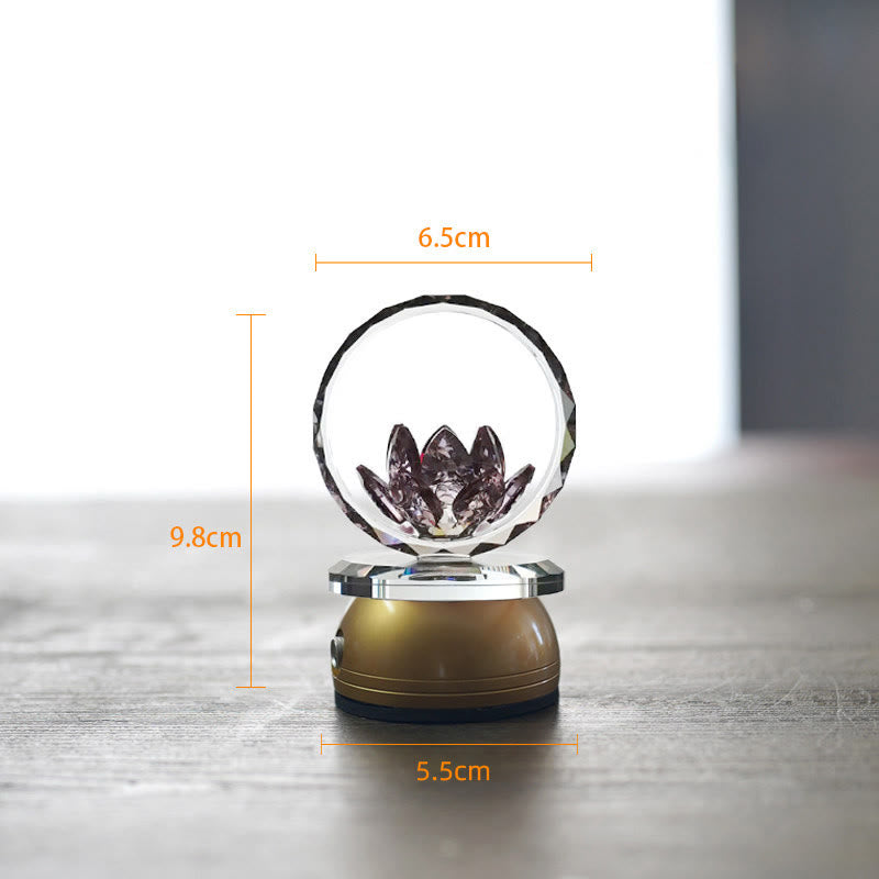 Buddha Stones Décoration intérieure Lotus en cuivre et laiton pour un nouveau départ - Base en cuivre et laiton - 6,5 x 9,8 x 5,5 cm - Rechargeable - image 20