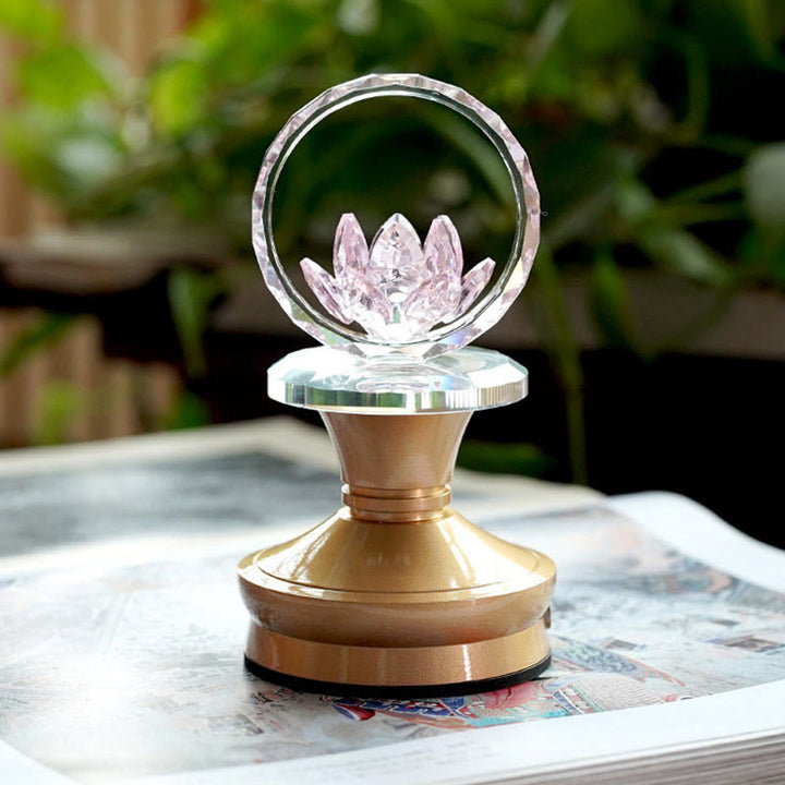Buddha Stones Décoration intérieure Lotus en cuivre et laiton pour un nouveau départ - image 16