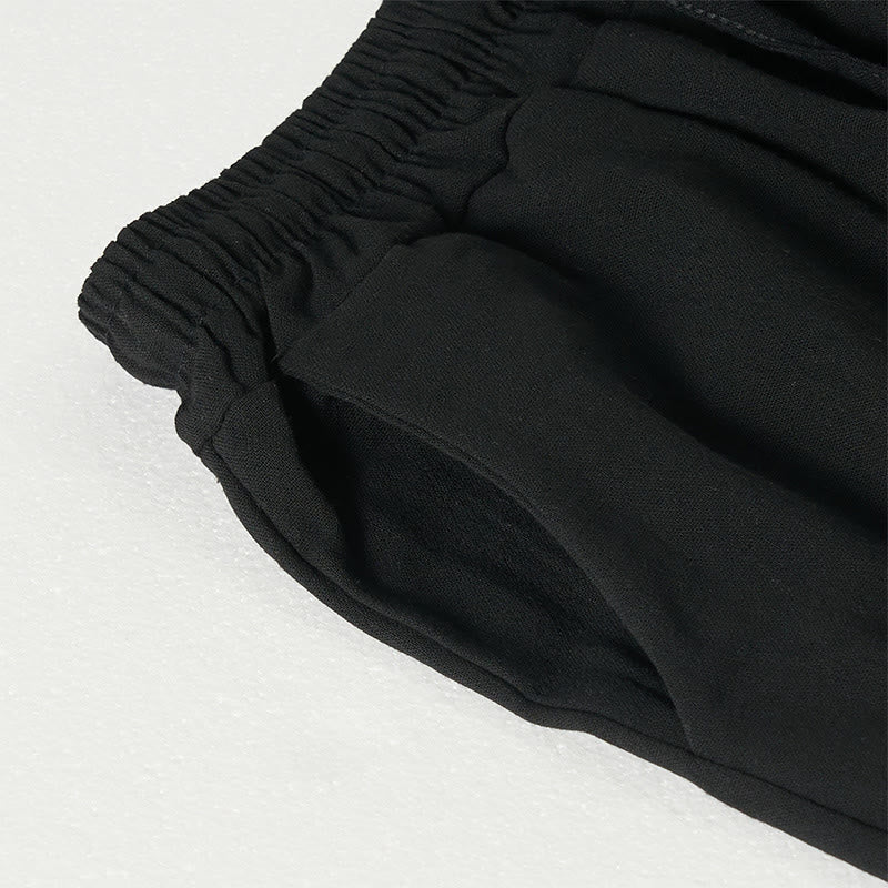 Pantalon large à rayures bohèmes unies Buddha Stones pour femme, avec poches - image 12
