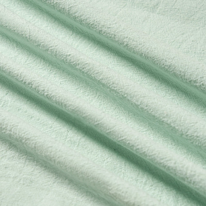 Buddha Stones Chemise d'été à manches courtes en coton, col en V, broderies et lacets, pour femme - image 4