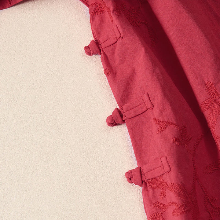 Buddha Stones Chemise en coton à manches longues et col en V pour femme, motif feuilles, idéale pour le printemps - image 23