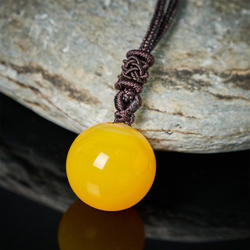 Buddha Stones Collier pendentif équilibre en améthyste, agate jaune, agate variée, cristal rose, lazurite, lapis-lazuli - image 4
