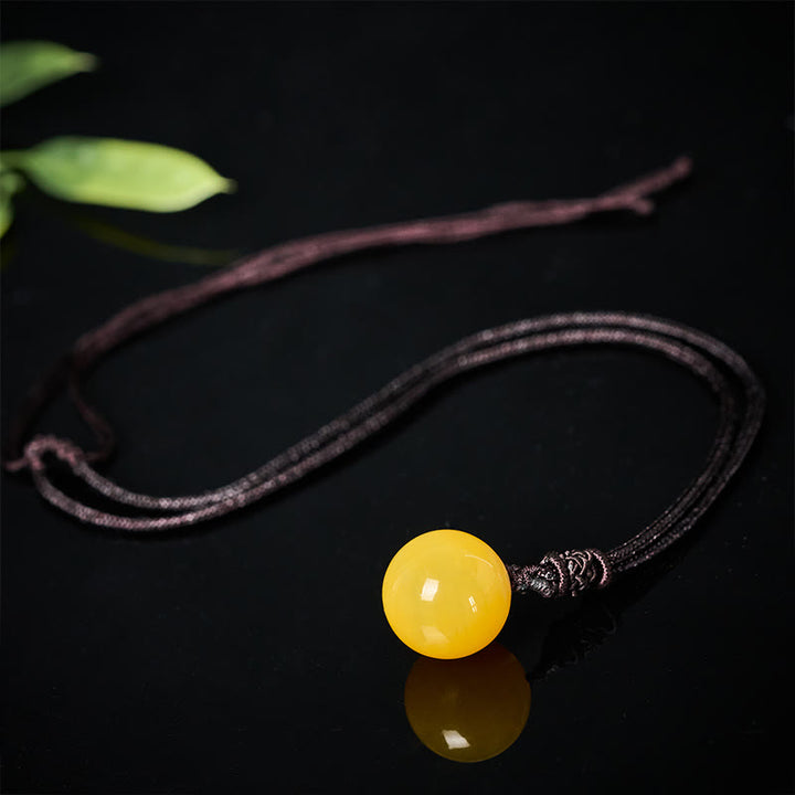 Buddha Stones Collier pendentif équilibre en améthyste, agate jaune, agate variée, cristal rose, lazurite, lapis-lazuli - image 5