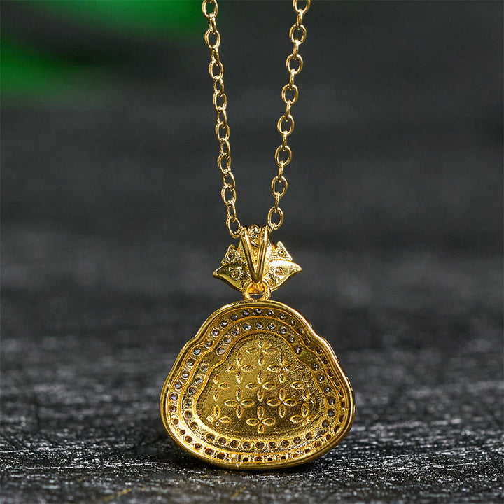 Buddha Stones Pendentif Bouddha rieur en jade, porte-bonheur et prospérité - image 4