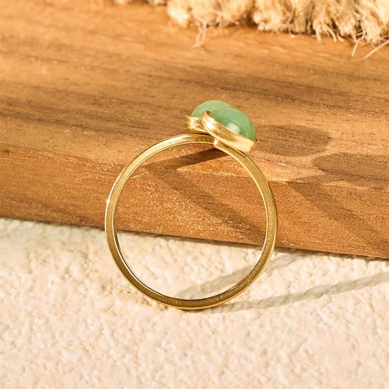 Buddha Stones Bague Balance Calm en acier titane - image 6