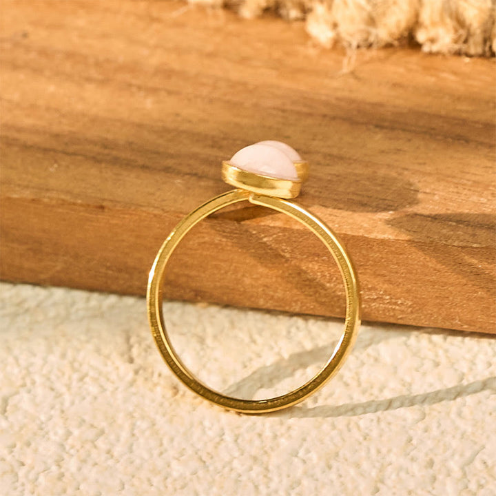 Buddha Stones Bague Balance Calm en acier titane - image 13