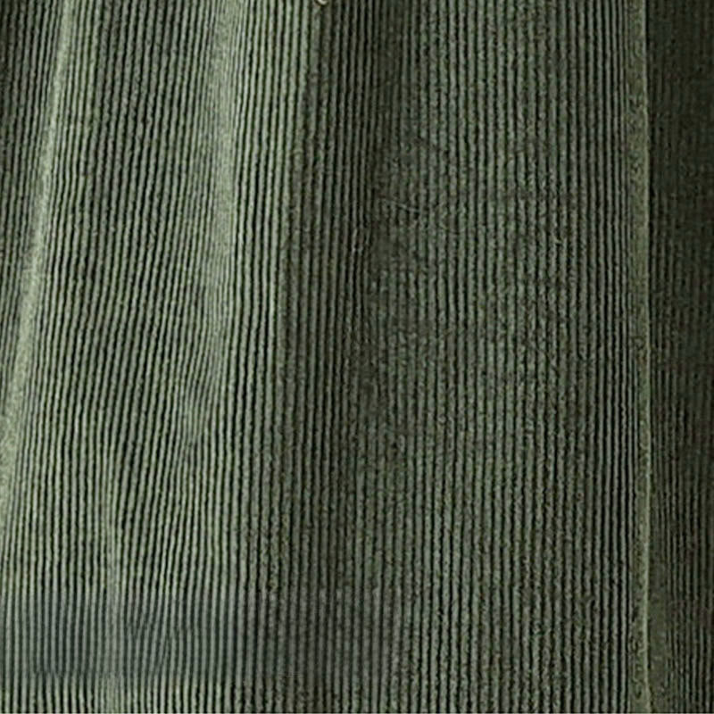 Robe midi sans manches en velours côtelé avec poches, ornée de boutons rétro et de motifs Buddha Stones. - image 10