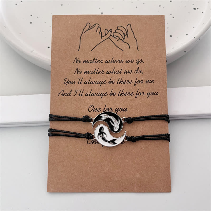Bracelet couple Yin Yang Hématite Buddha Stones 2 pièces - Yin Yang (ÉDITION POISSONS KOI AVEC CARTE) - image 14