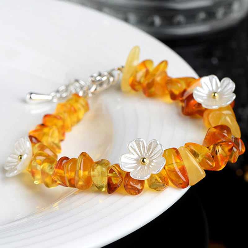 Buddha Stones Bracelet Sérénité en aigue-marine naturelle, péridot, quartz fraise et divers cristaux - image 24