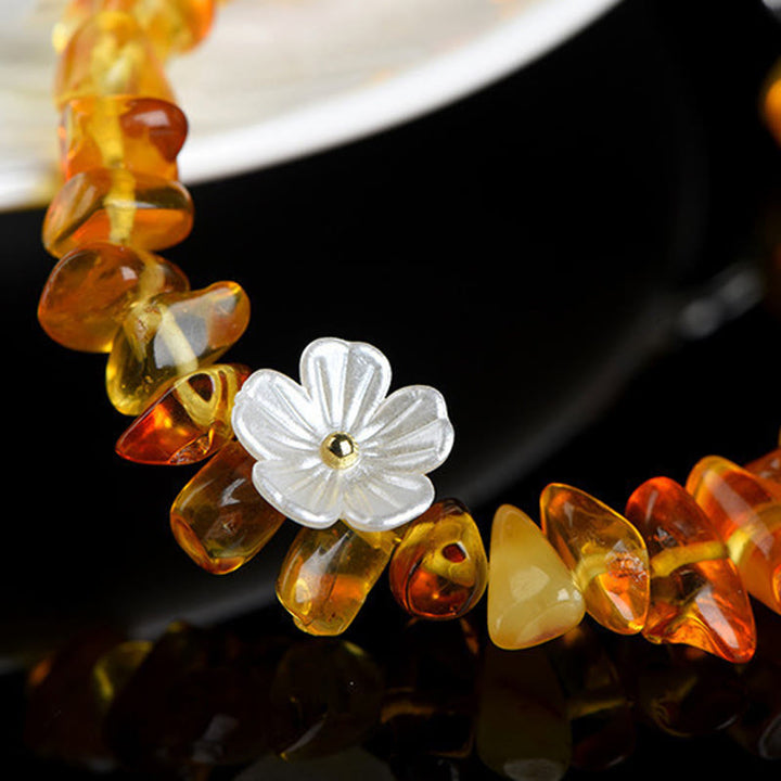 Buddha Stones Bracelet Sérénité en aigue-marine naturelle, péridot, quartz fraise et divers cristaux - image 27