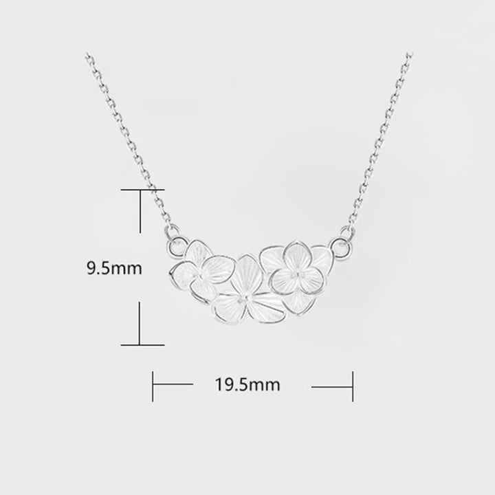 Buddha Stones Collier pendentif en argent sterling 999 avec fleur porte-bonheur - image 5