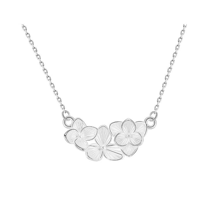 Buddha Stones Collier pendentif en argent sterling 999 avec fleur porte-bonheur - image 8