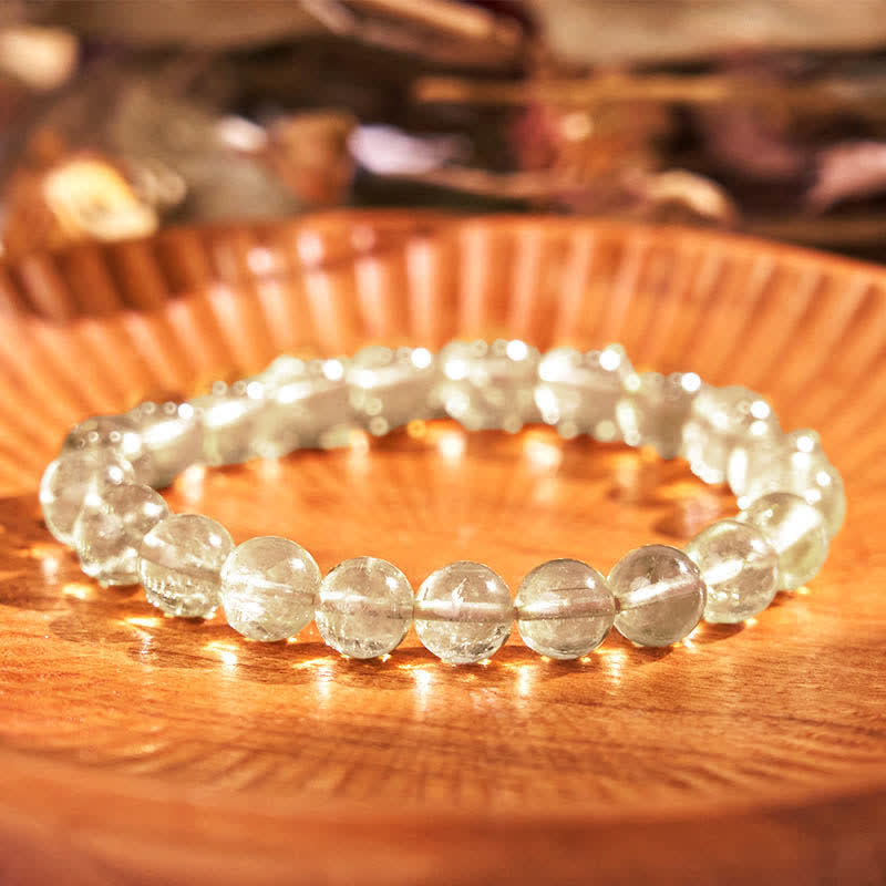 Bracelet de protection et de bonne augure en quartz rutile naturel Buddha Stones - image 7
