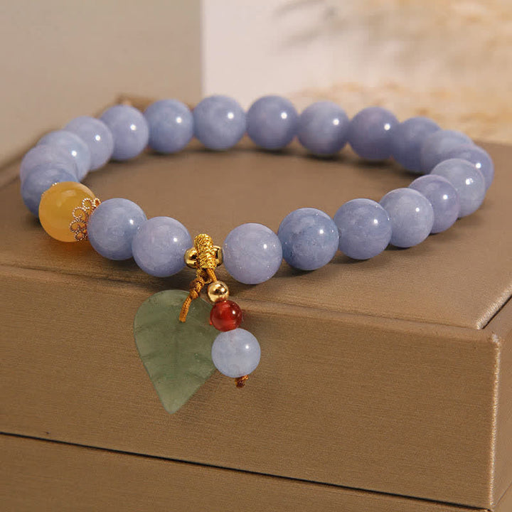 Bracelet de guérison en jade et aigue-marine avec Buddha Stones - image 6
