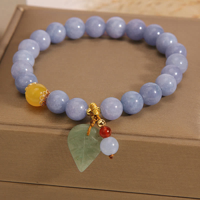 Bracelet de guérison en jade et aigue-marine avec Buddha Stones - image 4