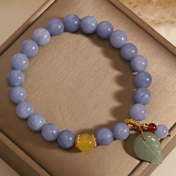 Bracelet de guérison en jade et aigue-marine avec Buddha Stones - image 7