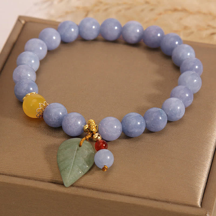 Bracelet de guérison en jade et aigue-marine avec Buddha Stones - image 3