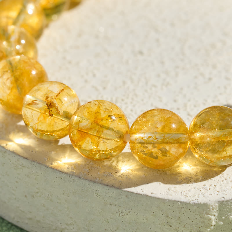 Buddha Stones Bracelet de protection et de prospérité PiXiu en citrine naturelle - image 4