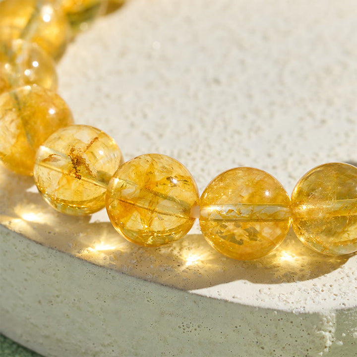 Buddha Stones Bracelet de protection et de prospérité PiXiu en citrine naturelle - image 4