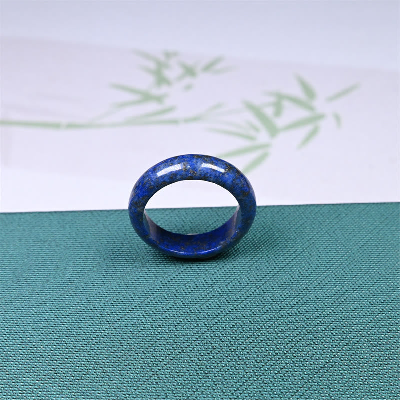 Buddha Stones Bague de soin en lazurite naturelle (lapis-lazuli) - image 3