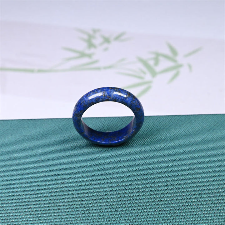 Buddha Stones Bague de soin en lazurite naturelle (lapis-lazuli) - image 3