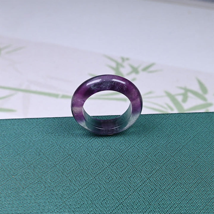 Bague de protection en fluorite naturelle Buddha Stones - image 2