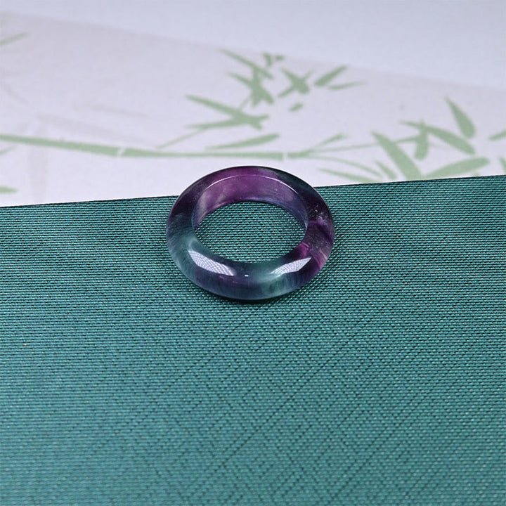 Bague de protection en fluorite naturelle Buddha Stones - image 3